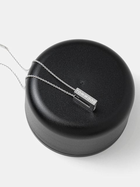 Tom Wood naszyjnik srebrny Square Pendant