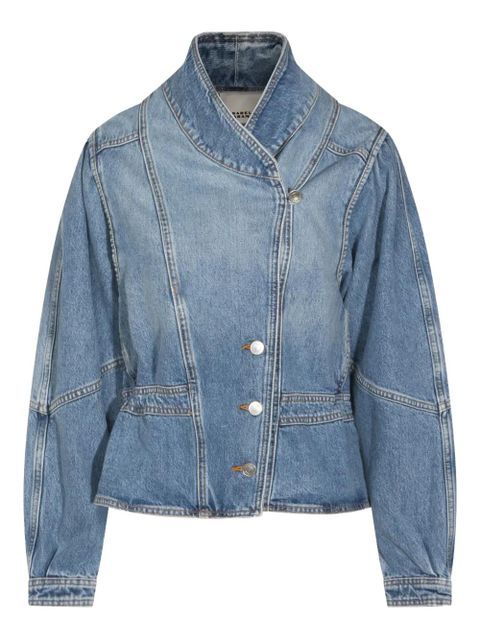 MARANT ÉTOILE stand-up collar cotton jacket - Blue - zdjęcie produktu nr 1