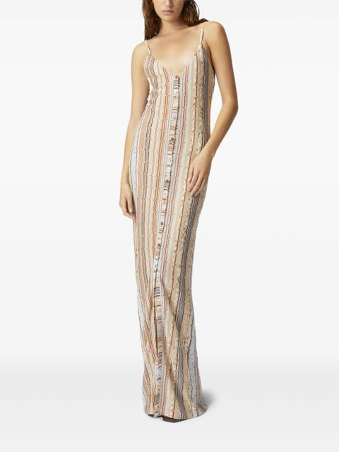 Missoni zigzag-woven maxi dress - Neutrals