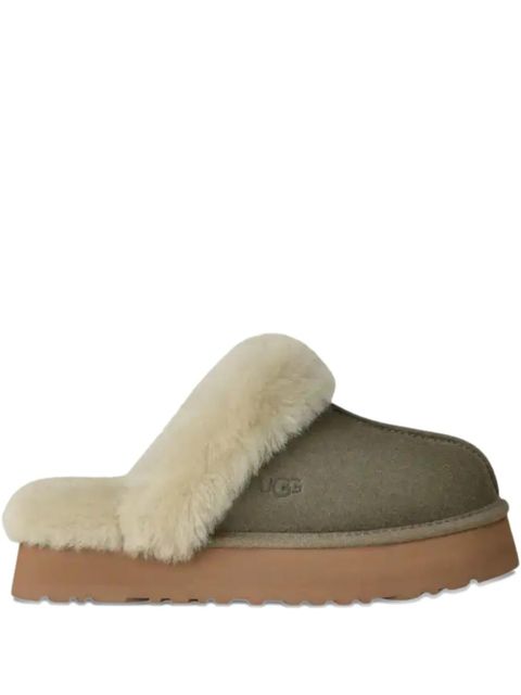 UGG sheepskin platform slippers - Green - zdjęcie produktu nr 1