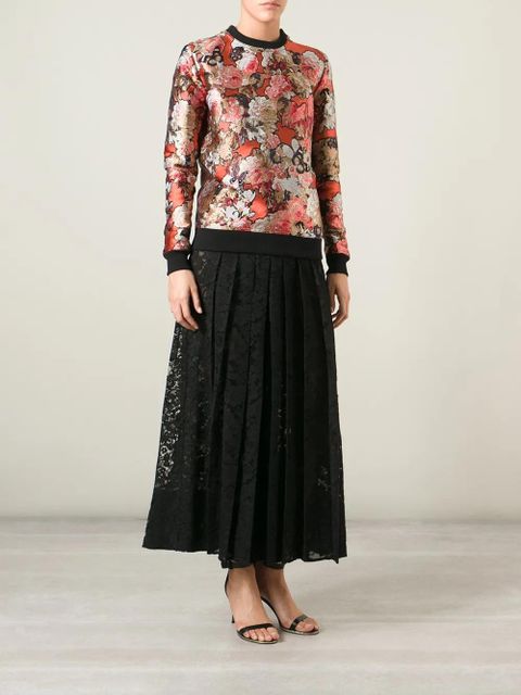 Givenchy floral embroidered sweatshirt - Yellow