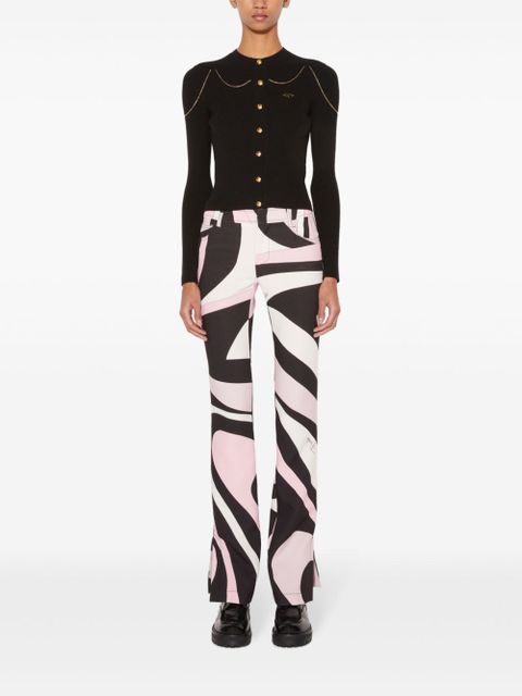 PUCCI chain-embellished cardigan - Black - zdjęcie produktu nr 2