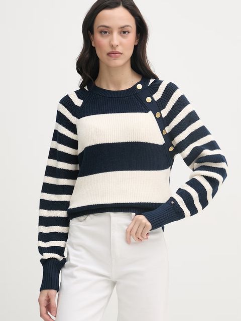 Tommy Hilfiger sweter damski bawełniany - zdjęcie produktu nr 2