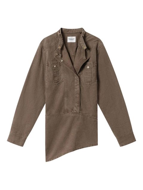 MARANT ÉTOILE Nouria patch-pocket mini dress - Brown - zdjęcie produktu nr 1