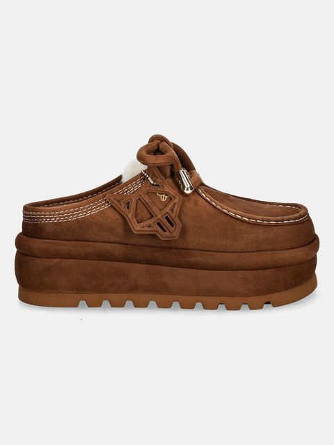 Naked Wolfe kapcie zamszowe Blizzard kolor brązowy Blizzard Suede Shearling Tan - zdjęcie produktu nr 2