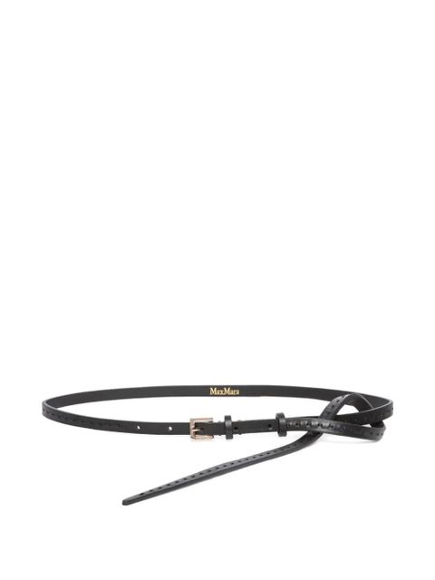 Max Mara buckle mini leather belt - Black - zdjęcie produktu nr 1