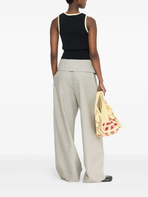 JW Anderson wrap-front pleated trousers - Grey