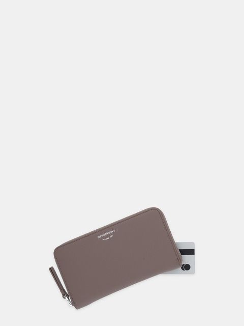 Emporio Armani portfel damski kolor brązowy EW000366 AF11953