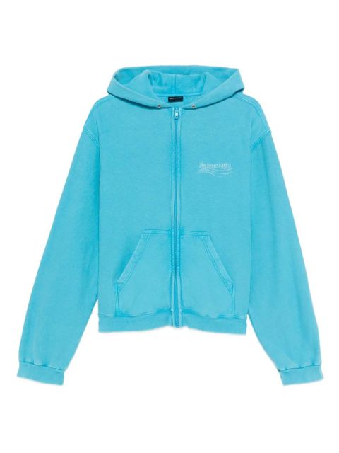 Balenciaga logo-detail cotton hoodie - Blue - zdjęcie produktu nr 1