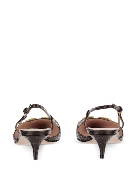 Valentino Garavani animal-print Vlogo pumps - Brown - zdjęcie produktu nr 2