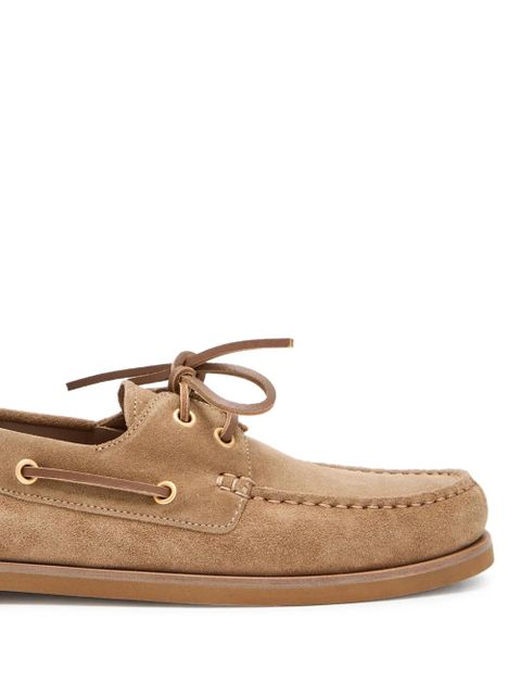 Gianvito Rossi Vandée lace-up boat shoes - Neutrals - zdjęcie produktu nr 2