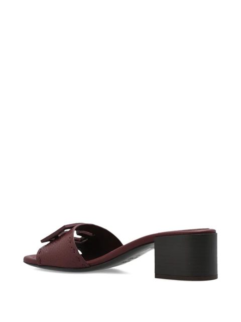 FENDI logo sandals - Red