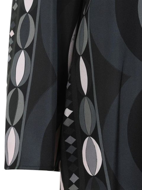 PUCCI geometric-print high-neck dress - Black