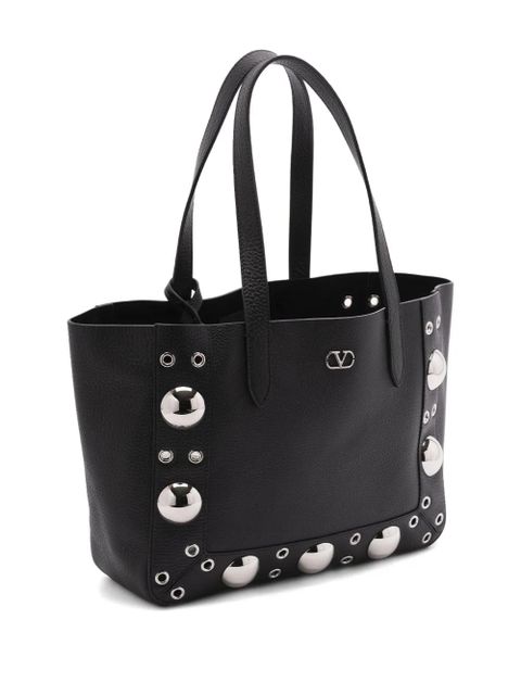 Valentino Garavani Nellcôte leather tote bag - Black - zdjęcie produktu nr 2