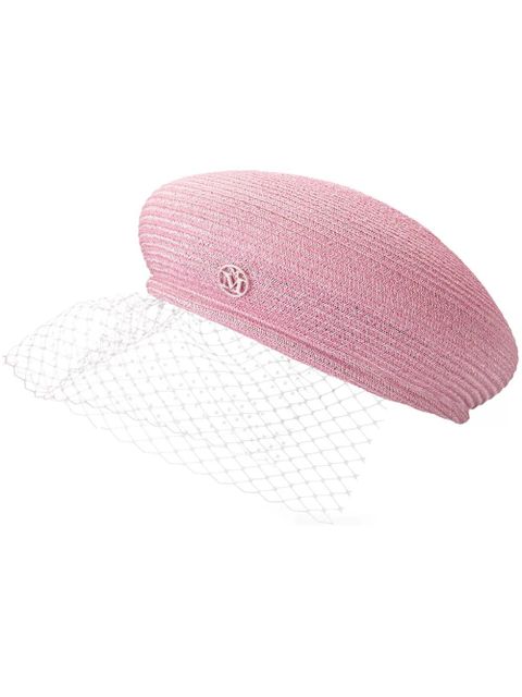 Maison Michel New Bonnie veil-detail beret - Pink - zdjęcie produktu nr 1