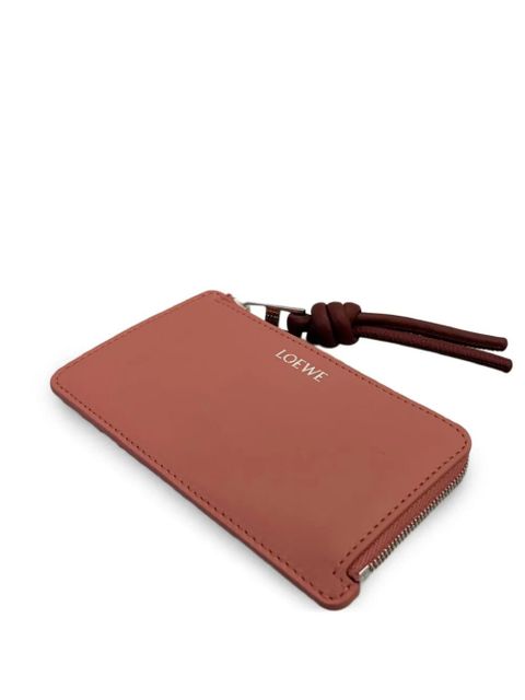 LOEWE Knot zipped cardholder - Pink - zdjęcie produktu nr 1