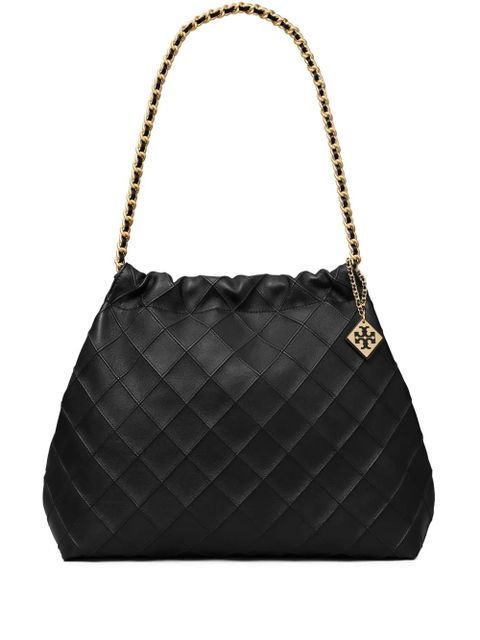 Tory Burch Fleming Soft drawstring tote bag - Black - zdjęcie produktu nr 1
