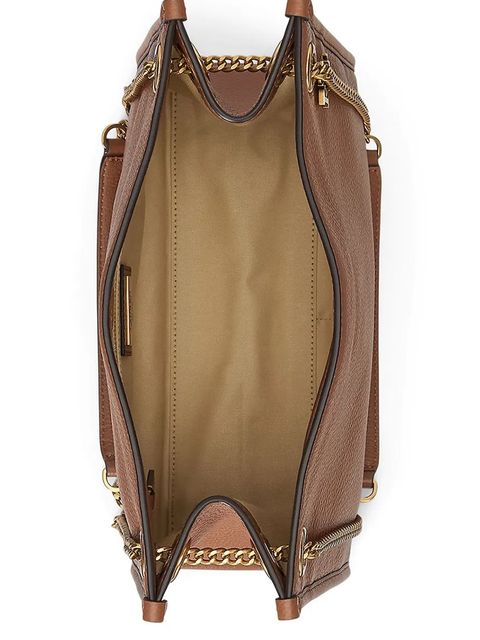 Lauren Ralph Lauren torebka skórzana kolor brązowy 431980173