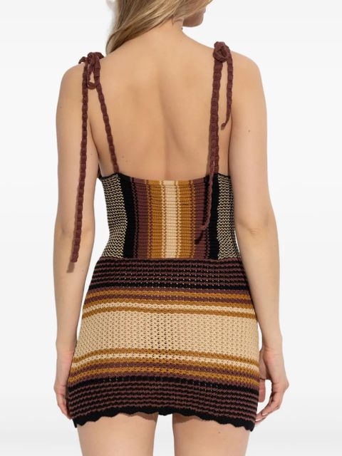 The Attico Estate Meravigliosa cotton dress - Brown