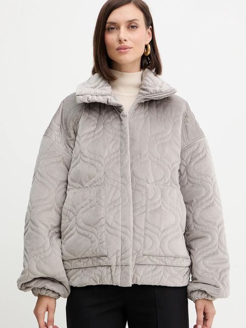 Charo Ruiz Ibiza kurtka kolor szary przejściowa oversize 257310 - zdjęcie produktu nr 1