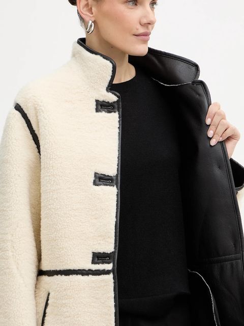 Morgan płaszcz kolor beżowy GLAINI