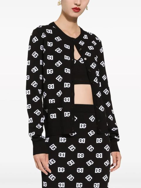 Dolce & Gabbana DG logo cardigan - Black