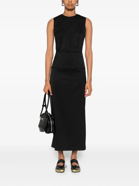 MM6 Maison Margiela sleeveless seam-detailing midi day dress - Black