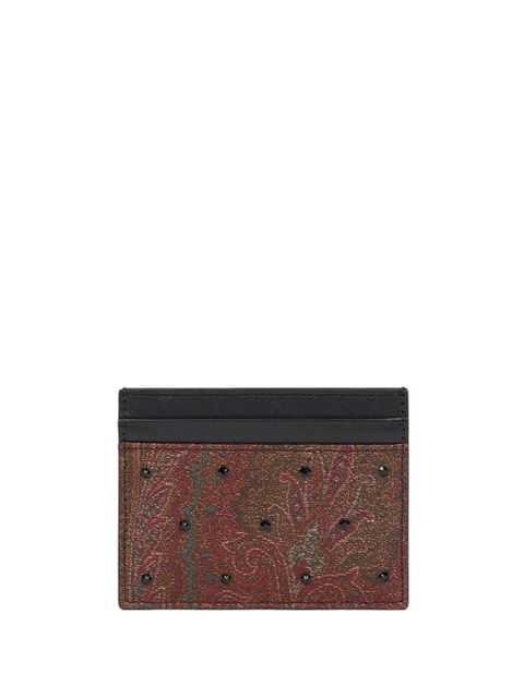 ETRO rhinestone paisley cardholder - Brown - zdjęcie produktu nr 1