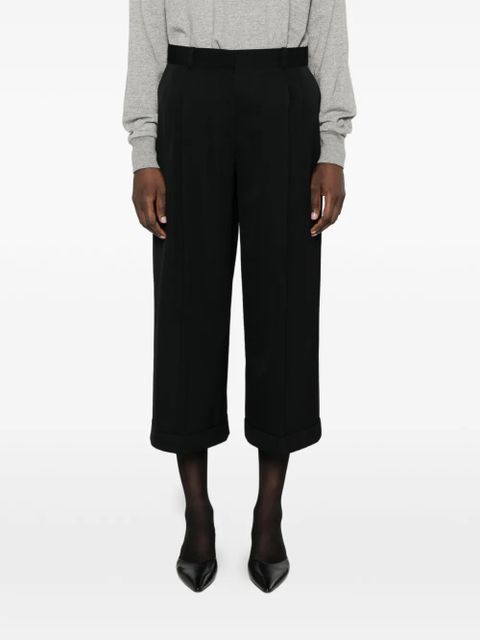 The Row Lior cuffed trousers - Black