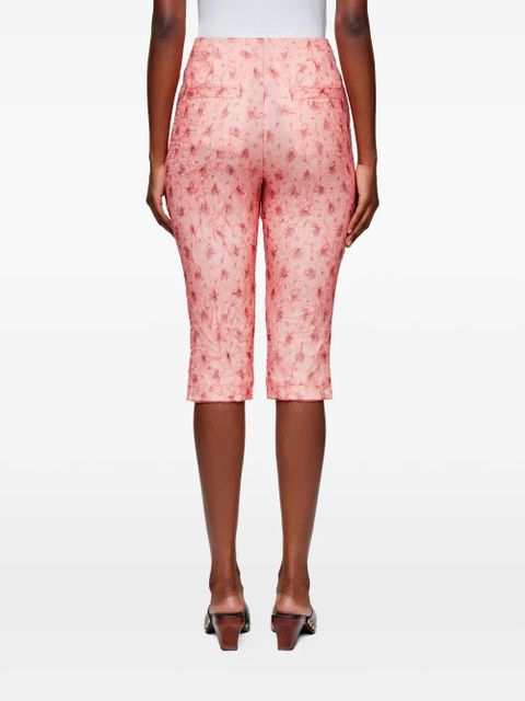 GANNI floral shorts - Pink