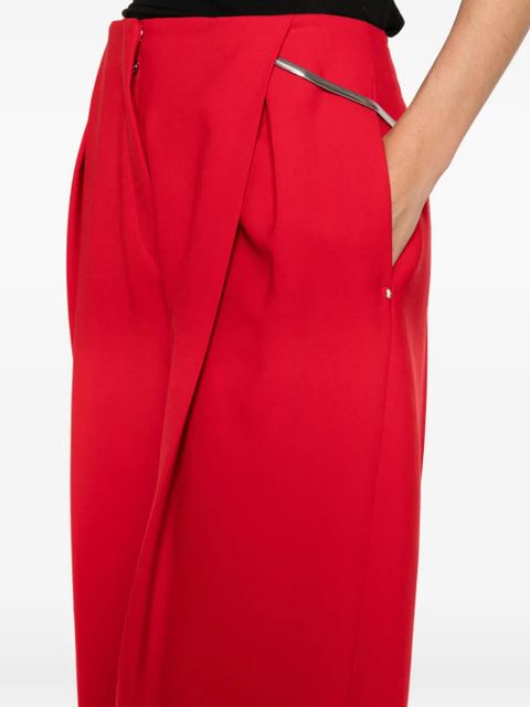 Sportmax pleated-front trousers - Red