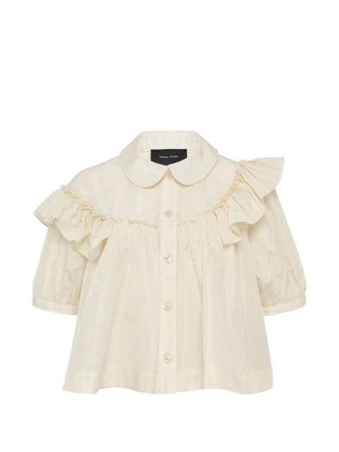Simone Rocha sheer ballet peplum top - Neutrals - zdjęcie produktu nr 1