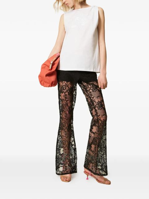 TWINSET x Myfo floral-embroidered tank top - White - zdjęcie produktu nr 2