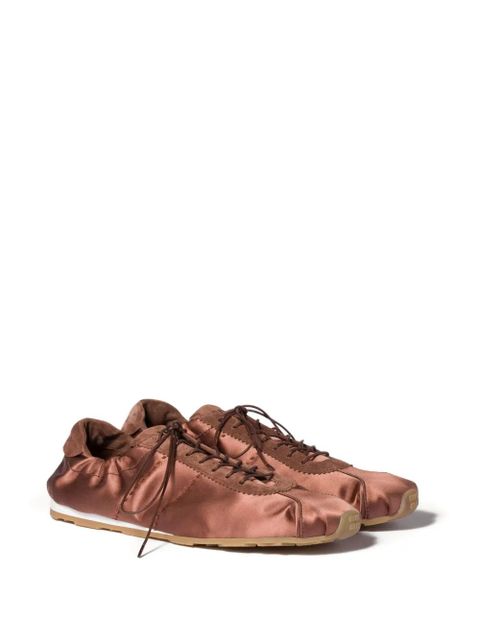 Miu Miu Plume lace-up fastening sneakers - Brown - zdjęcie produktu nr 2