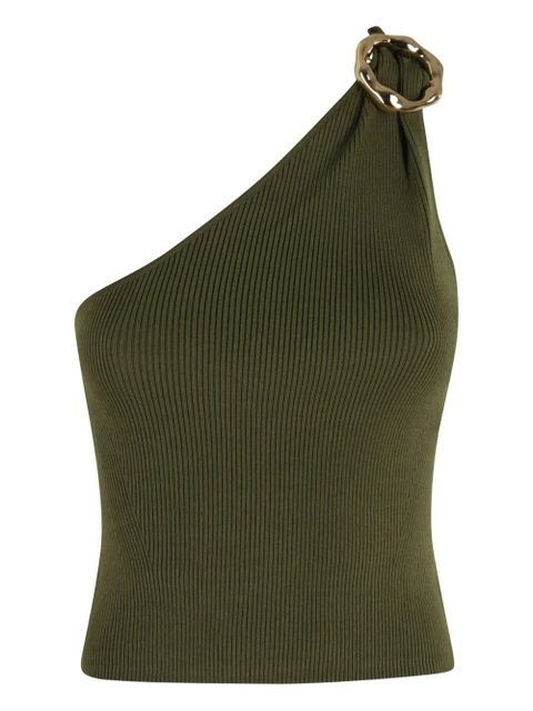 Simkhai one-shoulder ribbed top - Green - zdjęcie produktu nr 1