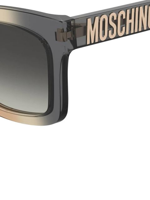 Moschino logo-lettering sunglasses - Grey