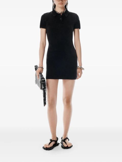 Alexander Wang ribbed polo dress - Black - zdjęcie produktu nr 2