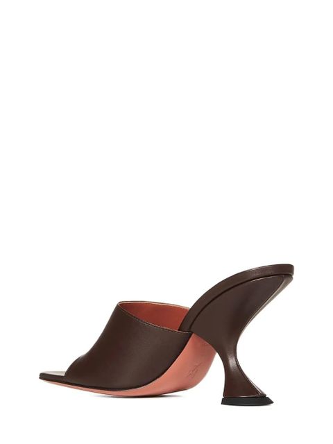 Amina Muaddi open-toe heeled pumps - Brown