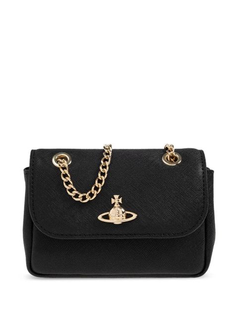 Vivienne Westwood Victoria leather shoulder bag - Black - zdjęcie produktu nr 1