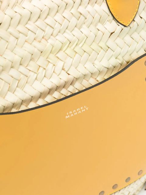 ISABEL MARANT Cadix woven beach bag - Neutrals