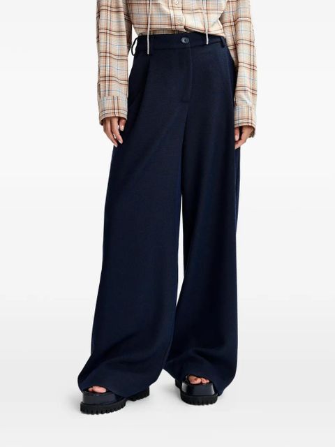 Essentiel Antwerp pleated wide-leg trousers - Blue