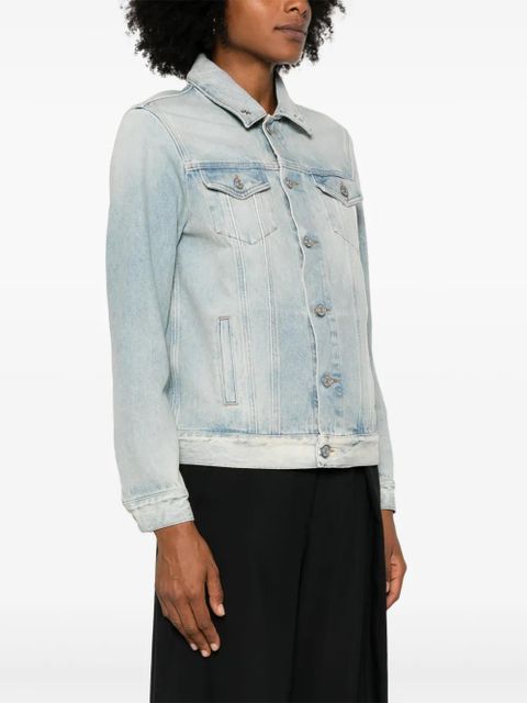 MM6 Maison Margiela distressed denim jacket - Blue