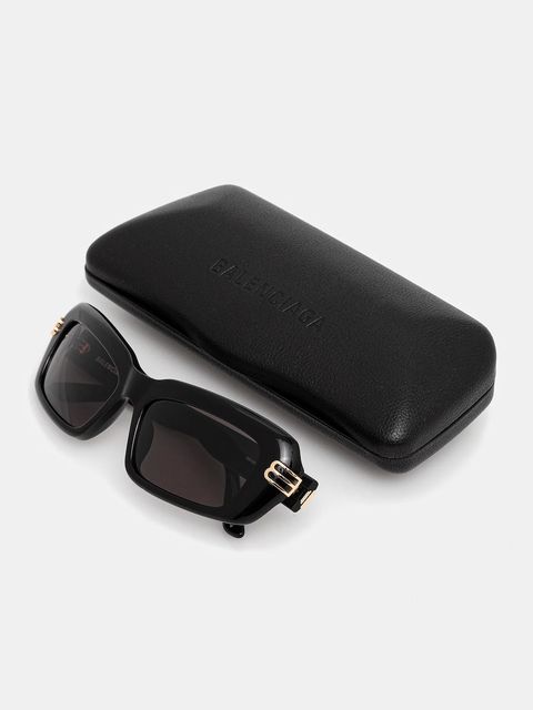 Balenciaga okulary przeciwsłoneczne damskie kolor czarny BB0432S