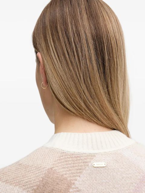 Barbour Sara argyle crew-neck sweater - Neutrals