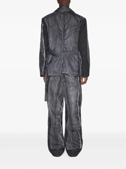 Jean Paul Gaultier trompe-l'oeil padded jacket - Black