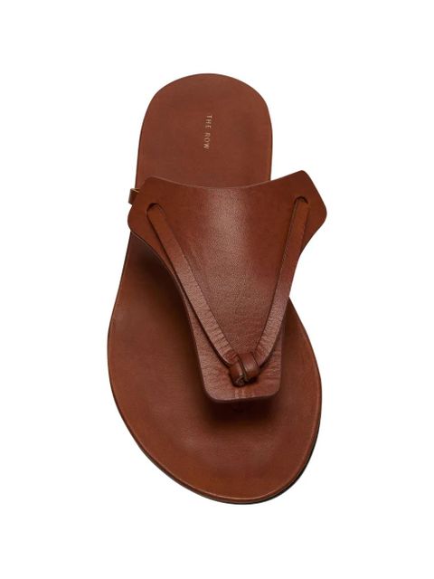 The Row Helena knotted flip flops - Brown