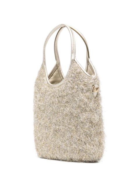 Miu Miu Ivy logo top-handle tote bag - Gold