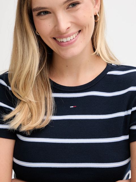 Tommy Jeans t-shirt damski kolor granatowy DW0DW17383