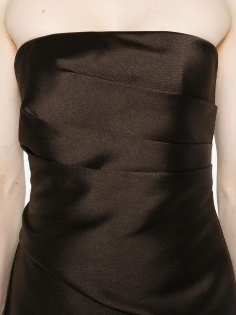 Solace London Alia strapless maxi dress - Brown