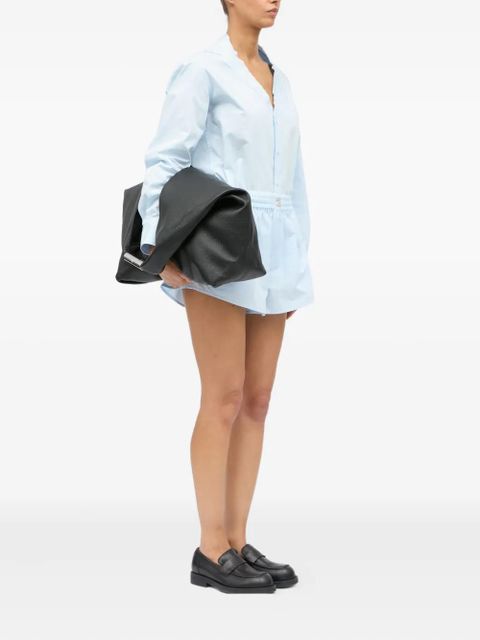 MM6 Maison Margiela large Japanese leather tote bag - Black - zdjęcie produktu nr 2